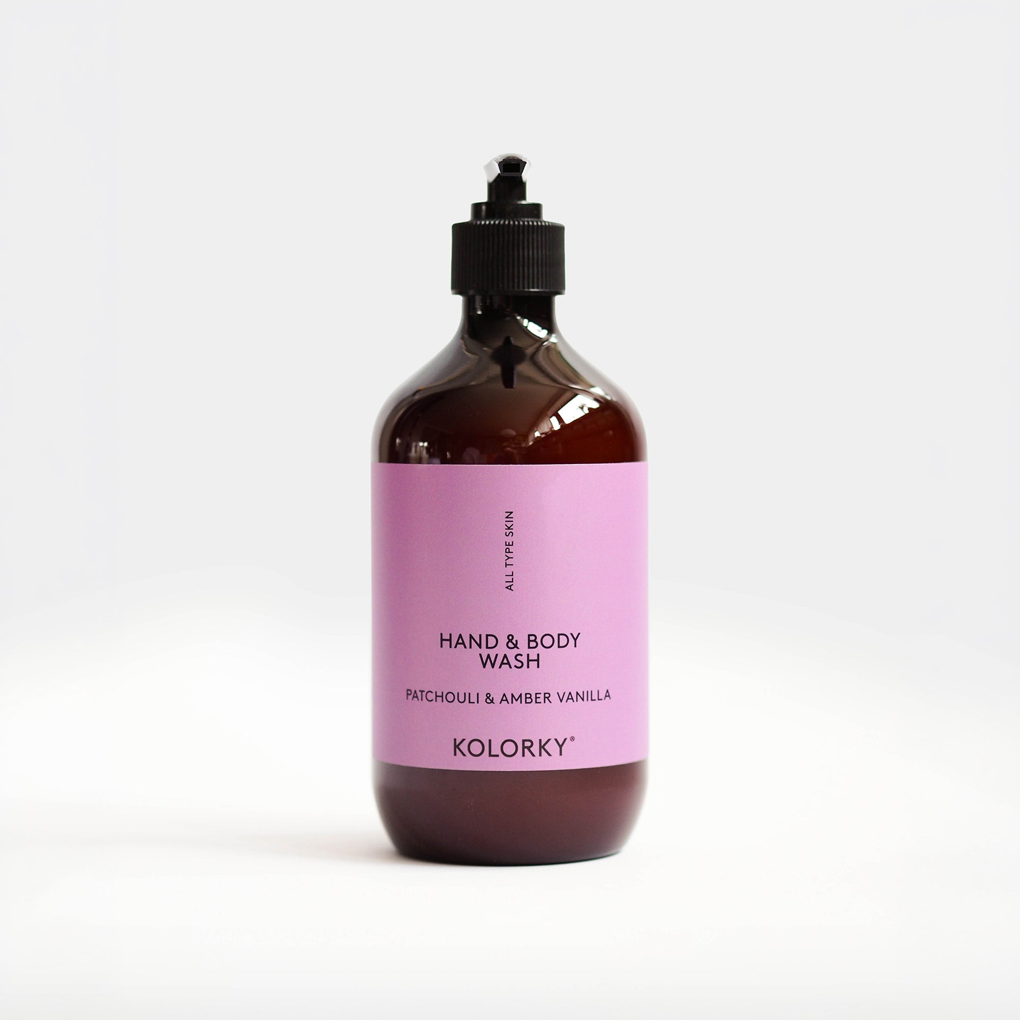 HAND & BODY WASH, Patchouli & Amber Vanilla, 490 ml